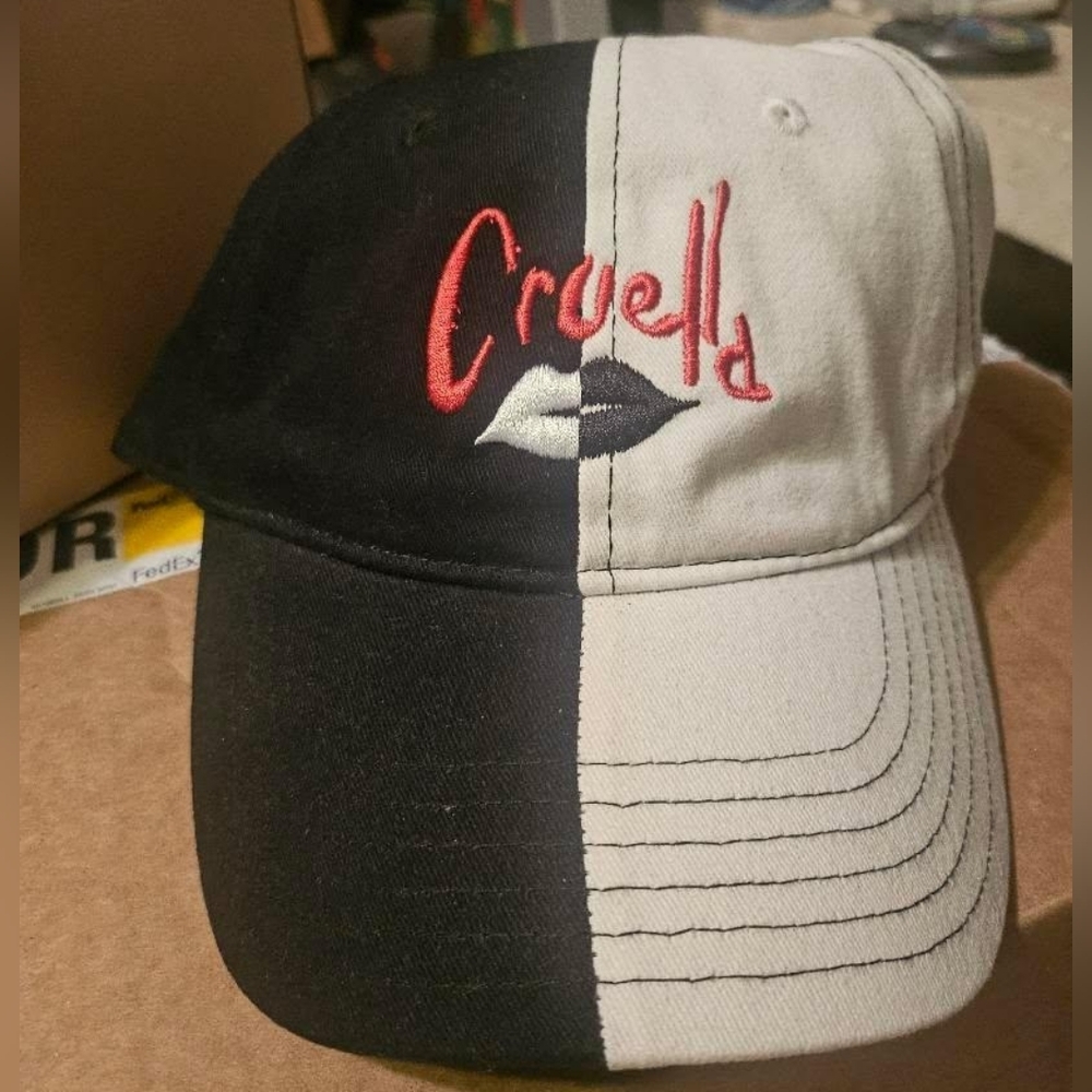 Cruella Black and White Cap